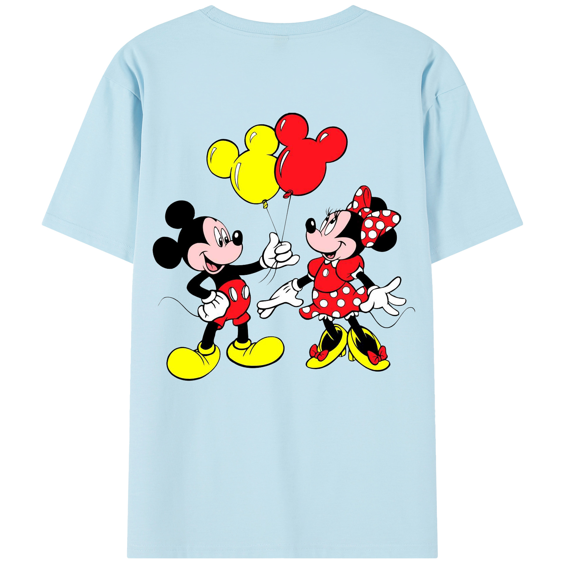 （画像用） ミッキーマウス Mickey Mouse 綿100％半袖Tシャツ（背面プリント）
